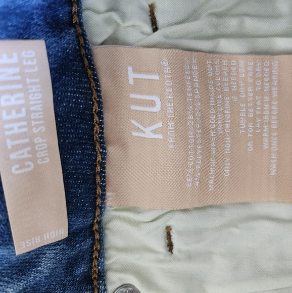Nwt kut from the kloth Catherine high rise straight leg jeans 6 - Picture 6 of 6